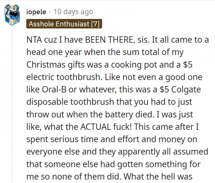 11. This person received a harsh eye-opener