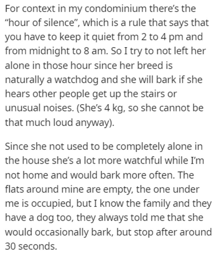 In the condo, there's an 