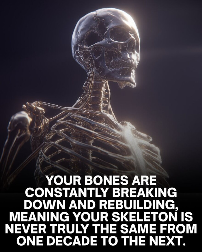 5. Your skeleton is never truly the same