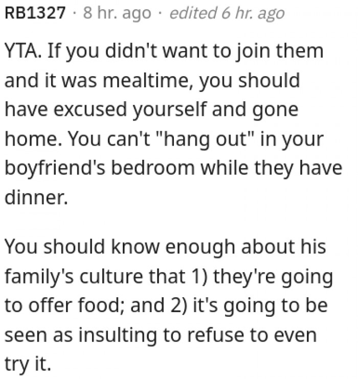 You should know enough about his family culture