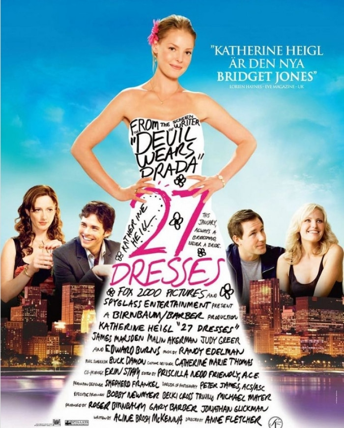 15. The movie '27 Dresses' starring Katherine Heigl
