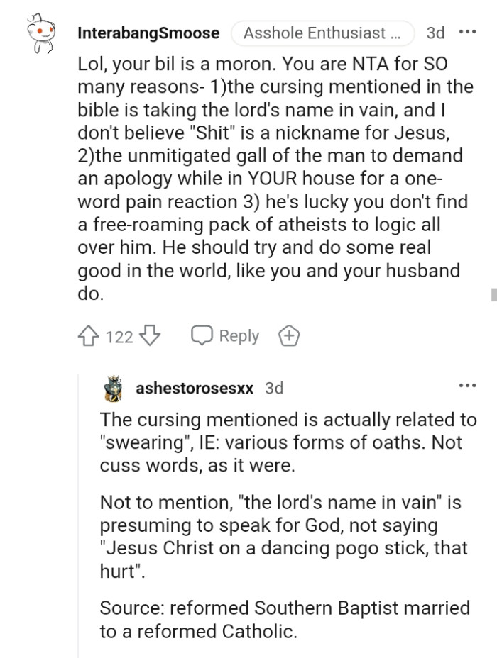 He should try to do some real good in the world