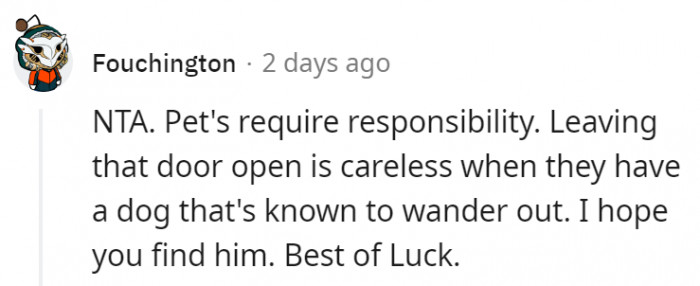 4. Leaving the door open is just pure carelessness and thoughtlessness