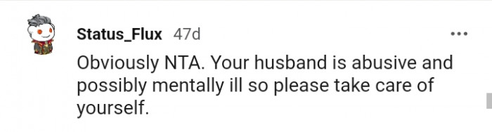 This Redditor advises the OP to take care