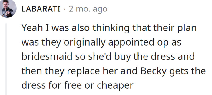 Another Redditor also believes they planned it that way from the beginning