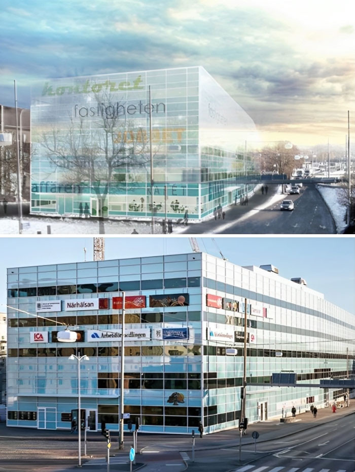 "Glasiaren, Gothenburg. The Building Turned Into Something That Resembles An Old Refrigerator With Ugly Magnets"