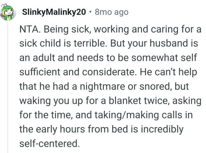 OP's husband is an adult