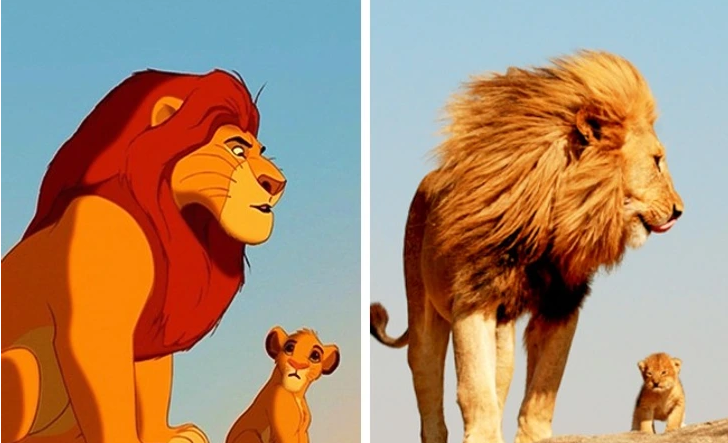 7. Mufasa and Simba - The Lion King