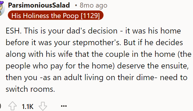 This is not the OP's decision; it's her dad's