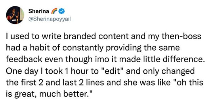 15. This is great and much better