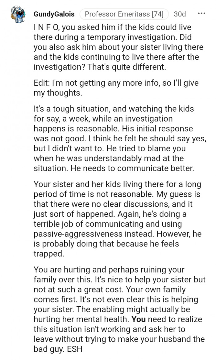 His initial response was not good.