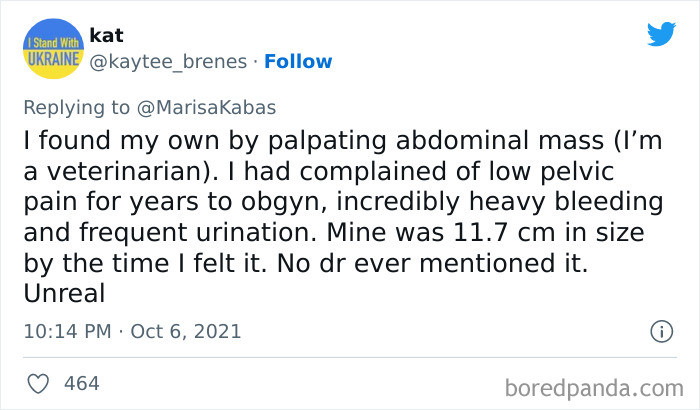 27. No doctor ever mentioned it