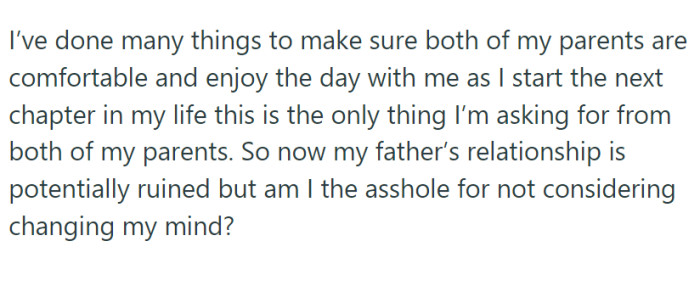 She wants to start her life on the right foot