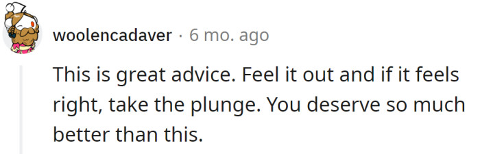 Another Redditor agreed