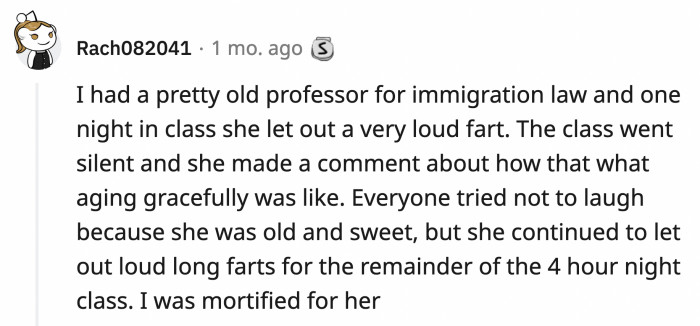 21. A 4-hour class in immigration law with live background music