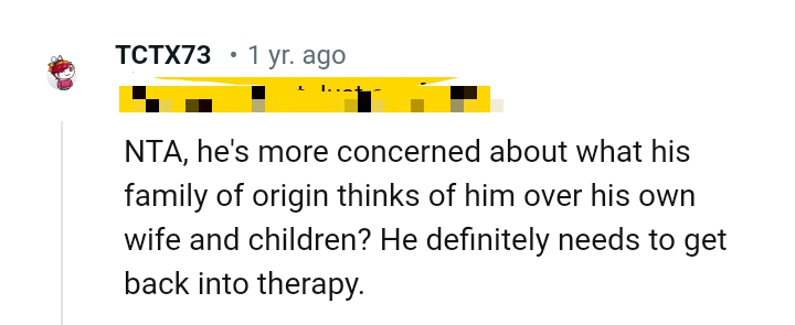 He needs to go back to therapy