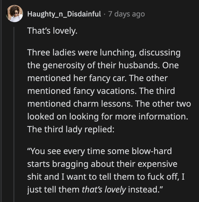 4. It's like an inside joke with yourself