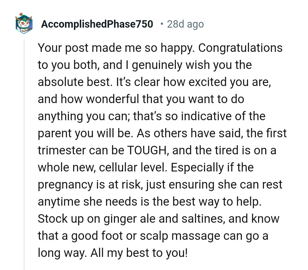 11. The first trimester can be tough