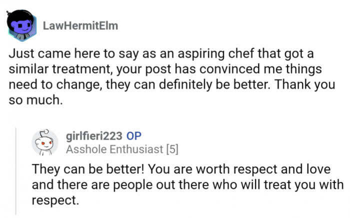 As if her update wasn't inspiring enough on it's own, OP was in the comments spreading more support