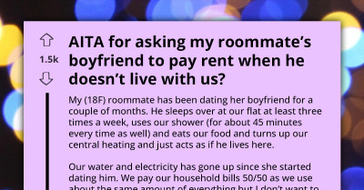 Struggling College Student Vs. Roommate's Boyfriend - Who Should Pay The Extra Bills