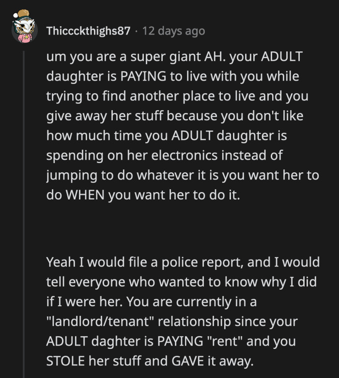 I wonder if OP told her other daughter that the