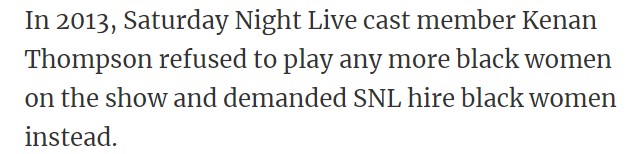 Kenan demanded SNL hire black women
