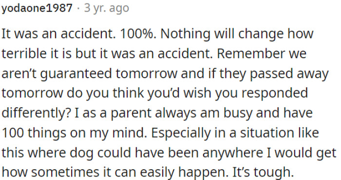 It Was a Pure Accident, No Doubt About It.