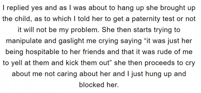 Well, he is... and he's not allowing the 