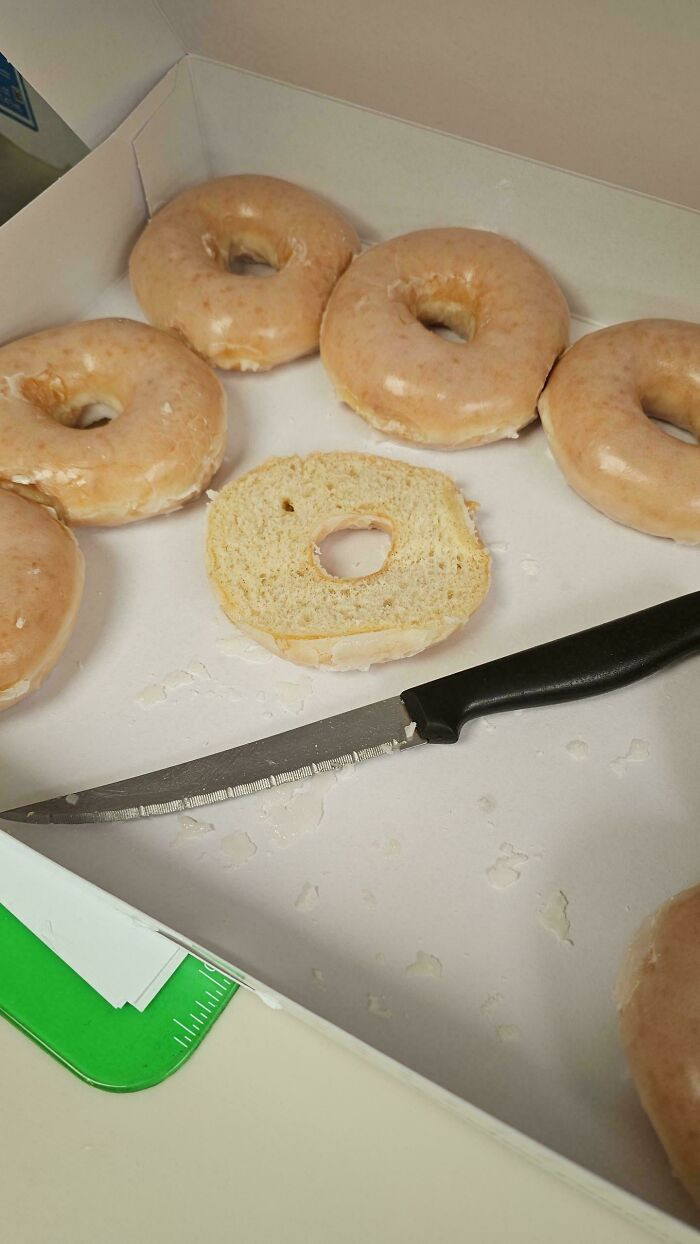 "What Kind Of Monsters Do I Work With? Who Cuts A Donut In Half Like A Bagel?"