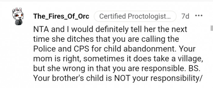 Your brother's child is not your responsibility