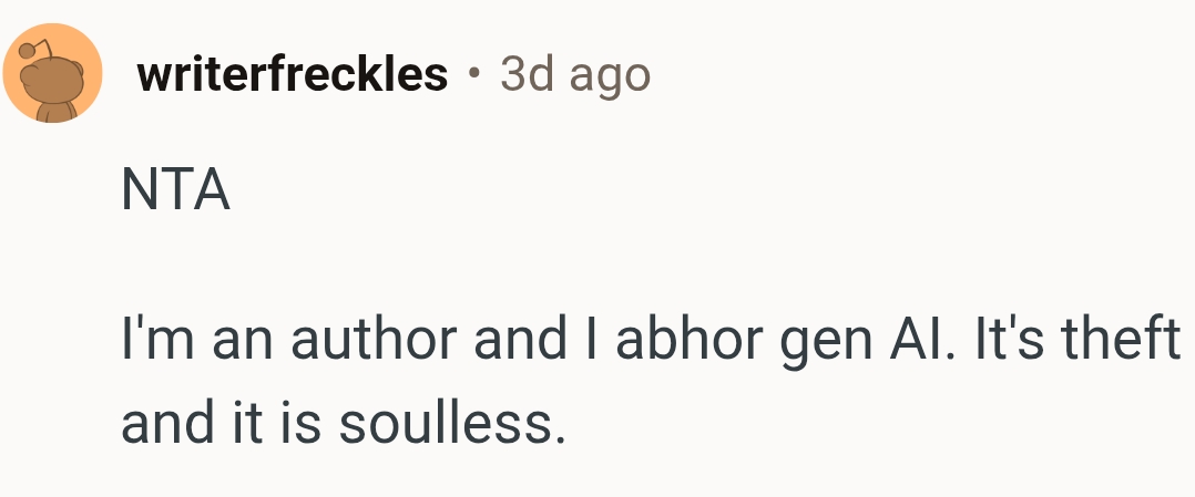 And the comments roll in...