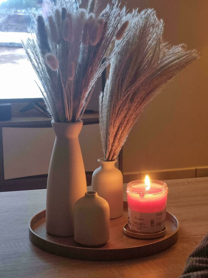 "Girlfriend Always Lights A Candle Near Dried Leaves"
