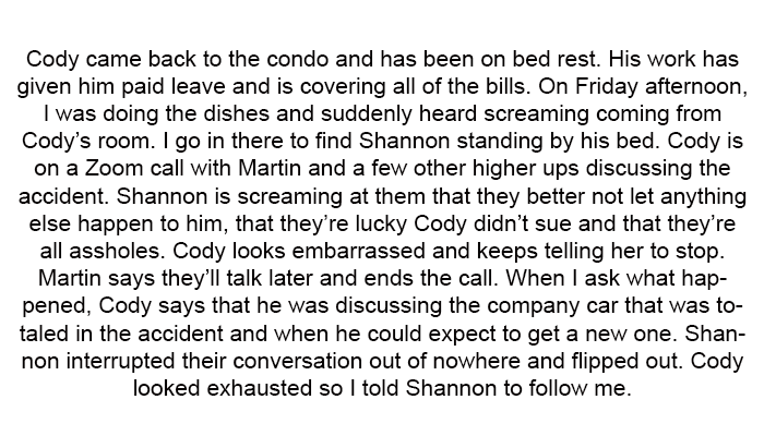 4. Shannon interrupted their conversation out of nowhere and flipped out.