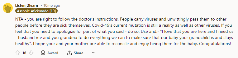 NTA - you are right to follow the doctor’s instructions.