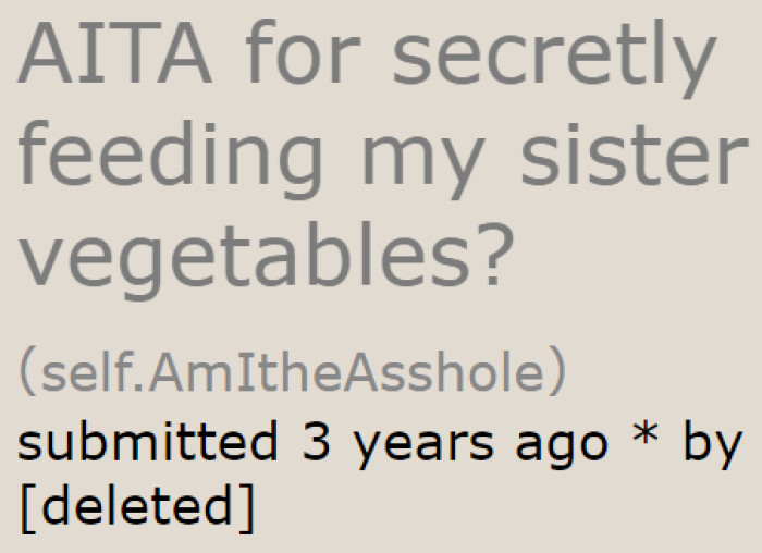 A woman worries about her sister's health, so she decided to feed her healthy meals in secret.