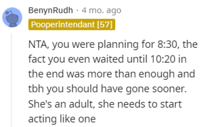 Time to Start Acting Like an Adult