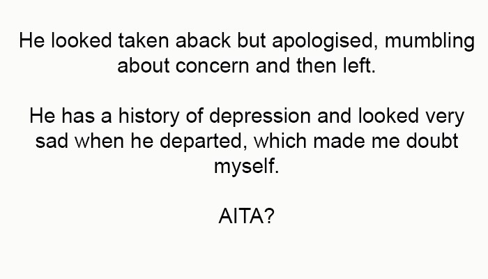 He has a history of depression