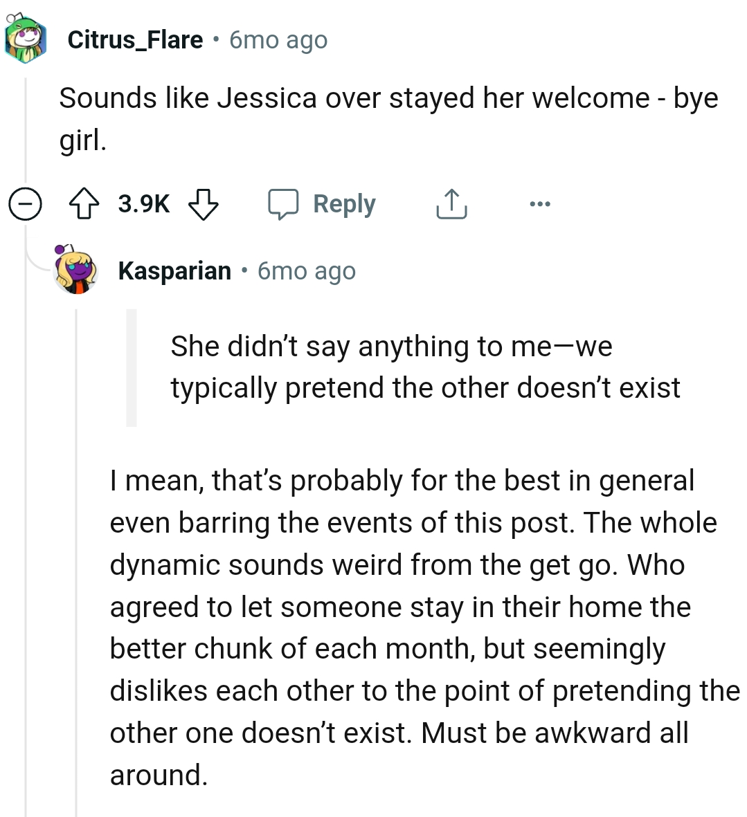 That's probably for the best