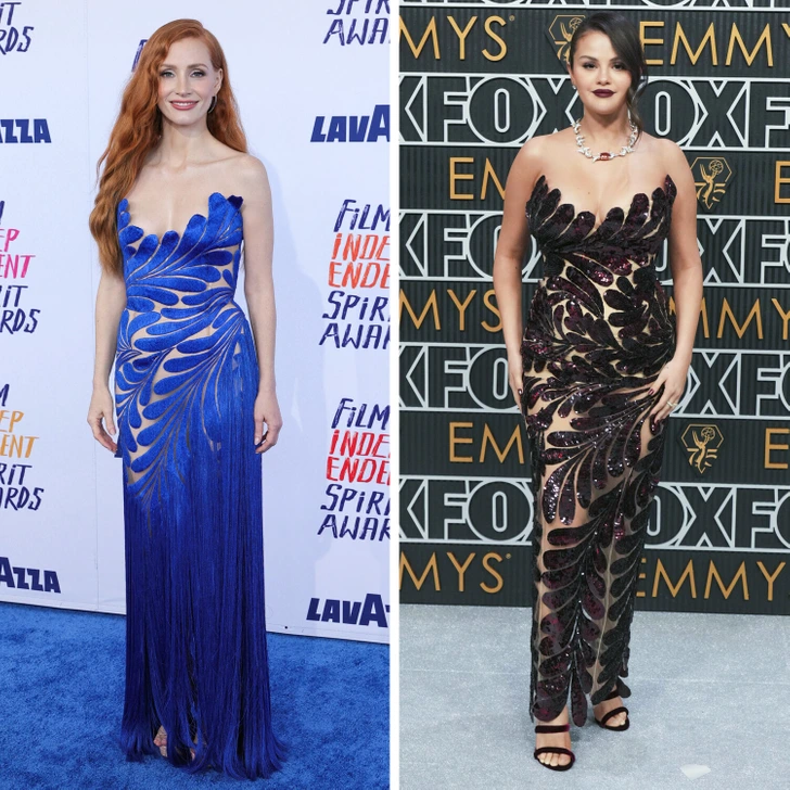 12. Jessica Chastain and Selena Gomez