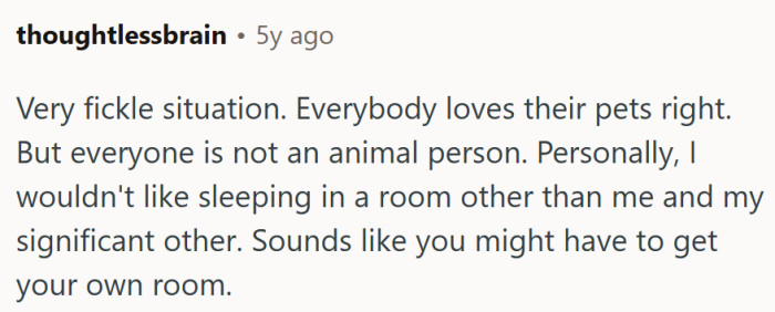Not everyone is an animal person.