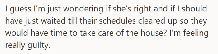 She didn’t regret getting help—but she couldn’t shake the guilt her family planted.