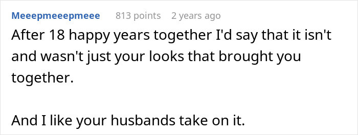 18 happy years of marriage means it wasn't just for the looks
