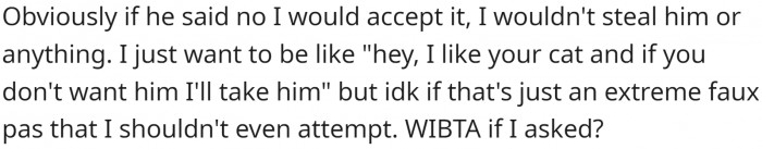 So OP is asking if it would be rude to ask.