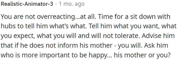 OP is not overreacting.