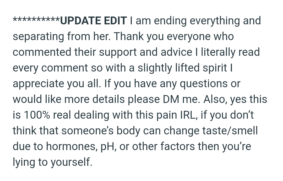 OP writes an update later on