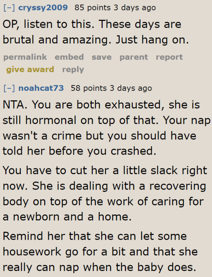 The OP needs to cut his wife some slack.