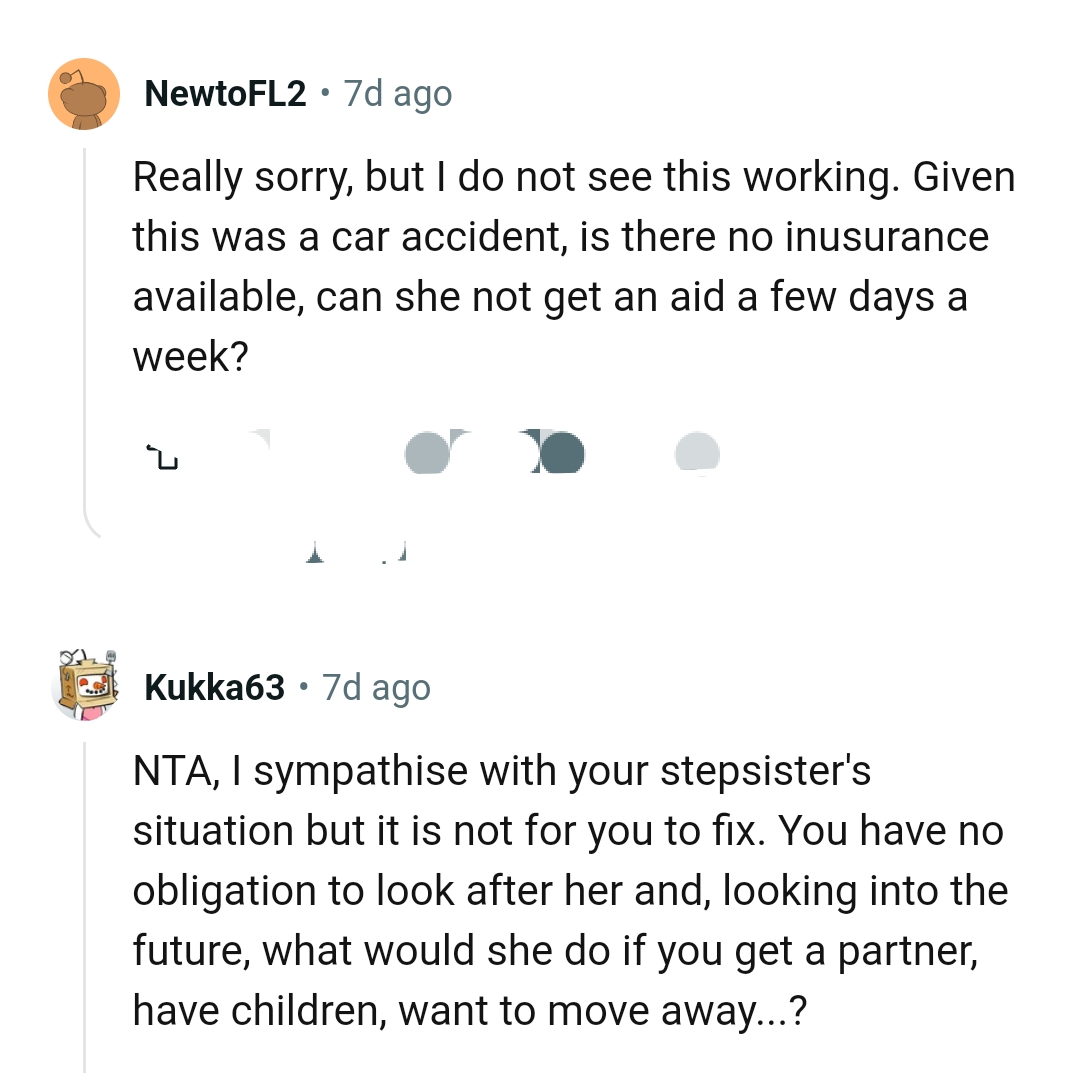 This Redditor Wants to Know If the Sister Doesn't Have Any Insurance