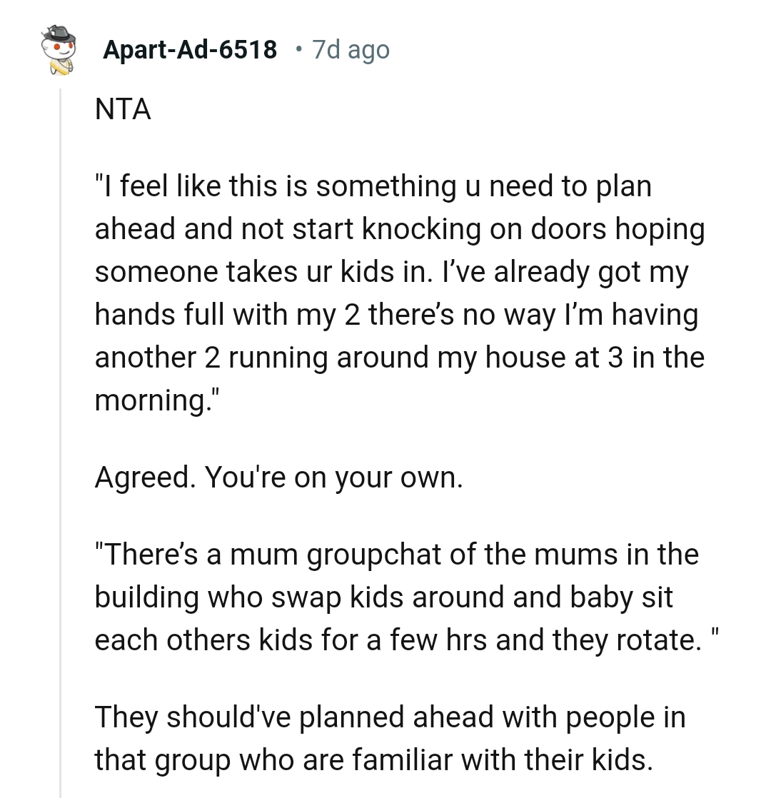 The OP Is on Her Own