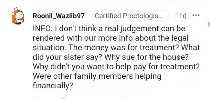 Why sue for the house?