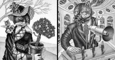 25 Illustrations Resembling A Fantasy Storybook Is Outlining The Personalities Of Animals And Life's Mysteries